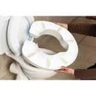 Nrs Healthcare Novelle Universal Clip On Raised Toilet Seat - White