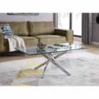 Furniture Box Leonardo Rectangular Glass Coffee Table
