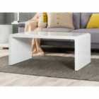 Furniture Box Enzo White High Gloss Coffee Side Living Room Modern Table