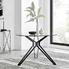 Furniture Box Cascina Metal/Glass 4 Seater Dining Table