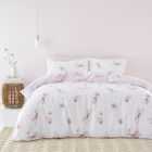 Dragonflies Pink 100% Cotton Duvet Cover and Pillowcase Set