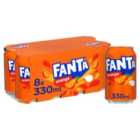Fanta Orange Cans 8 x 330ml
