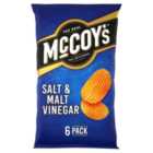 McCoy's Salt & Malt Vinegar Multipack Crisps 6 Pack 6 x 25g