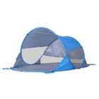 Outsunny Portable Pop Up Beach Tent - Blue