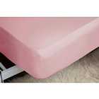Easy Care Fitted Sheet Double Blush