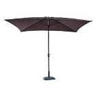 Outsunny 3 x 2m Rectangular Parasol (base not included) - Brown