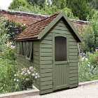 Forest Garden Forest Retreat Shed 8' x 5' w/ Installation - Painted Moss Green