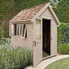 Forest Garden Forest Retreat Shed 8' x 5' w/ Installation - Painted Natural Cream