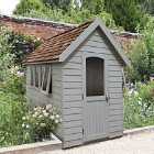 Forest Garden Forest Retreat Shed 8' x 5' w/ Installation - Painted Pebble Grey
