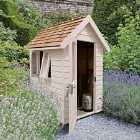 Forest Garden Forest Retreat Shed 6' x 4' w/ Installation - Painted Natural Cream