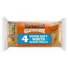 Warburtons Gluten Free White Square Rolls 4 per pack