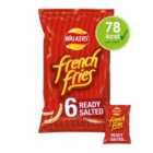Walkers French Fries Ready Salted Multipack Snacks Crisps 6 x 18g
