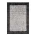 Asiatic Blade Rug, 170 x 120cm - Charcoal/Silver