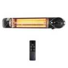 Outsunny Wall Mounted 2kw Infrared Patio Heater w/ Remote