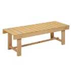 Outsunny 1.1M Outdoor Garden Bench Patio Loveseat Fir Solid Wood 2 Person