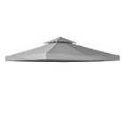 Outsunny 3m 2 Tier Gazebo Top Replacement Canopy - Grey