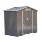 Outsunny Garden Shed Storage Unit W/Locking Door Floor Foundation Vents 7Ftx4Ft