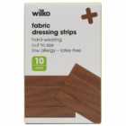 Wilko Fabric Dressing Strip 10 pack