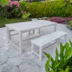 Charles Bentley 4 Seater Washed Bench Dining Set