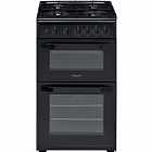 Hotpoint HD5G00KCB/UK 50cm Double Gas Cooker - Black