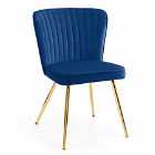 Julian Bowen Set Of 2 Cannes Dining Chairs Blue