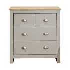 Lancaster Two and Two Drawer Chest Grey