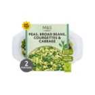 M&S Layered Super Green Vegetables with Mint Butter 275g