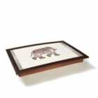 Penguin Home® Cushioned Large Lap Tray - Design Grey Elephant