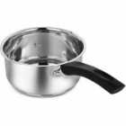 Penguin Home® Professional Induction-safe Saucepan With Glass Lid & Phenolic Handle, Stainless Steel, 20 Cm, 2.5 Liters