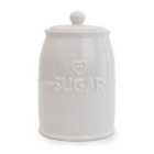 White Hearts Sugar Canister