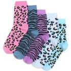 M&S Kids Cotton Animal Socks, Multi