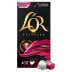 L'OR India Coffee Pods x10 Intensity 10 10 per pack