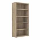 Prima Bookcase 4 Shelves In Oak Effect