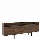 Unit Sideboard 2 Drawers 3 Doors In Walnut And Black