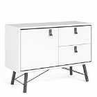 Ry Sideboard With 1 Door And 2 Drawers Matt White