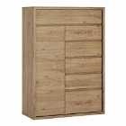 Shetland 1 Door 6 Drawer Wood Effect Cupboard