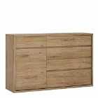 Shetland 1 Door 5 Drawer Wood Effect Cupboard