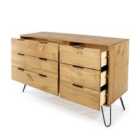 Augusta 3+3 Drawer Wide Chest Of Drawers