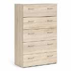 Space Chest Of 5 Drawers In Oak Effect