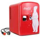 Coca-cola KWC4B 4L Polar Bear 6 Can Mini Fridge - Red