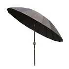 Outsunny 2.4m Round Parasol (base not included) - Grey