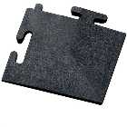 Clarke Black PVC Corner Piece for Interlocking Floor Tiles (Single Unit) 