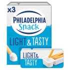Philadelphia Light & Tasty Breadsticks & Dip Lunchbox Snack Cheese, 3x42g