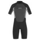 Ub Mens Blacktip Mono Shorty Wetsuit (black/Grey, Large)