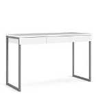 Function Plus Desk 3 Drawers In White