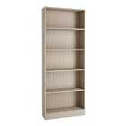 Basic Tall Wide Bookcase (4 Shelves) In Oak Effect