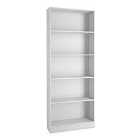 Basic Tall Wide Bookcase (4 Shelves) In White