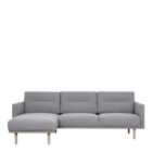 Larvik Chaise Longue Sofa Left Hand Grey Oak Effect Legs