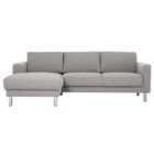 Cleveland Chaise Longue Corner Sofa Left Hand In Nova Light Grey