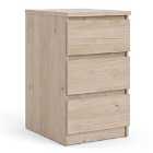 Naia Bedside 3 Drawers In Jackson Hickory Oak Effect